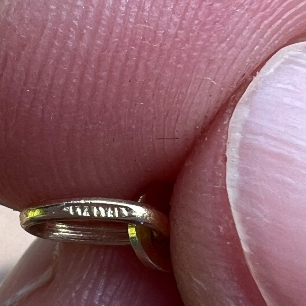 Brushed 14k Gold cross - Picture 3 of 3